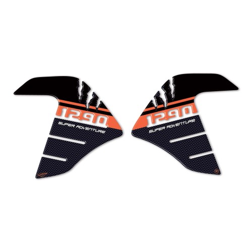2 ADHESIVOS 3D PROTECCIONES LATERALES LADO DEPÓSITO compatibles KTM 1290 SUPER ADVENTURE 2