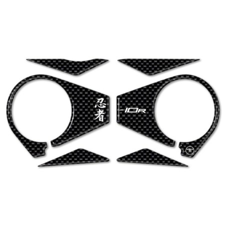 Plaque de protection de fourche en gel 3D compatible MOTOCYCLE KAWASAKI ZX-10R 2006-2010