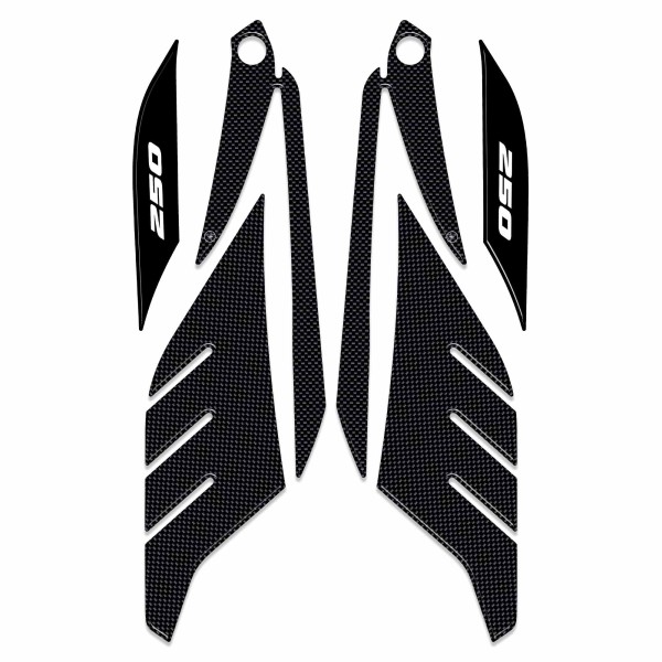 Pegatinas de gel 3D protectores boomerang compatibles con Yamaha Xmax 250 2014-2016