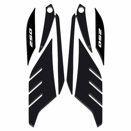 3D gel stickers boomerang protectors compatible with Yamaha Xmax 250 2014-2016