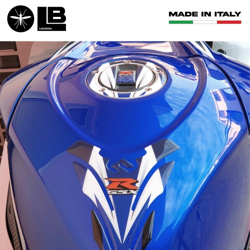 BLAUES 3D HARZ KLEBE-AUFKLEBER KIT FÜR GSX-R MOTORRAD TANK SCHUTZ 2
