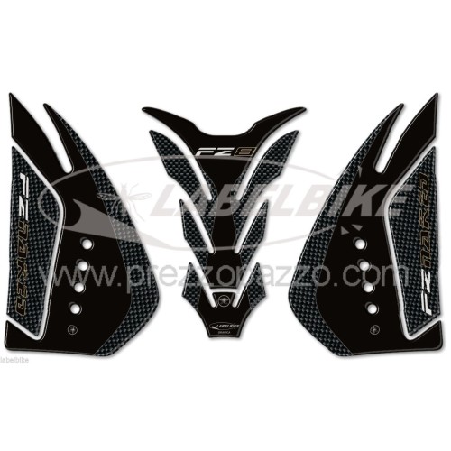 RESIN TANK ADHESIVES 3D kompatible Aufkleber für YAMAHA FZ8 Carbon Motorräder