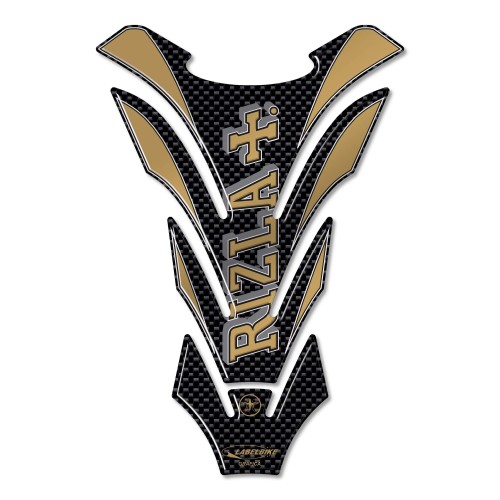 Rizla 3D RESIN KÖRPERWANDSCHUTZ für MOTORRAD Carbon-Gold