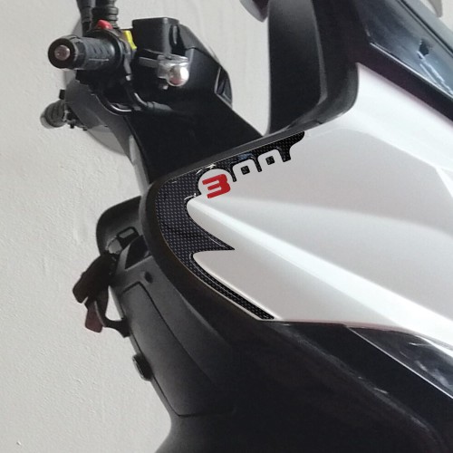 2 ADHESIVOS 3D GEL SPIDER PROTECTION compatible para scooter kymco XCITING 300