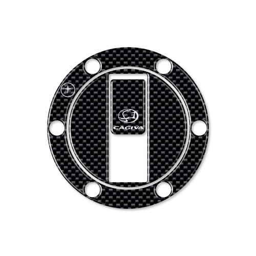 EXCLUSIVE 3D CARBON RESIN ADHESIVE FILLER CAP PROTECTION for CAGIVA MOTORCYCLE