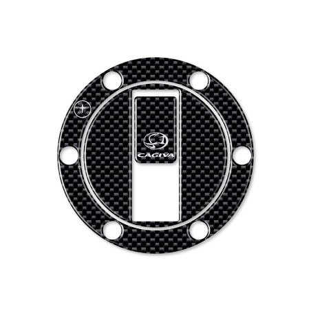 EXCLUSIF 3D CARBON RESIN ADHESIVE FILLER CAP PROTECTION for CAGIVA MOTORCYCLE