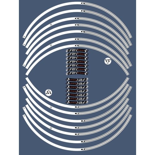 KIT JANTES ADHESIVES compatible SCOOTER AK 550 KYMCO AK550 NEUF 2