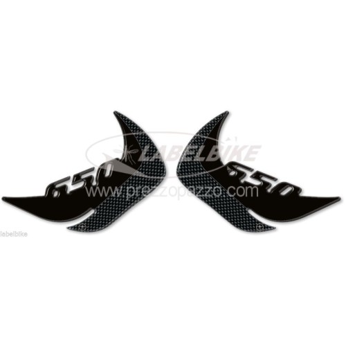 PROTEZIONI LATERALI SERBATOIO gel 3D compatibili per MOTO KAWASAKI ER-6n 2012-16 2