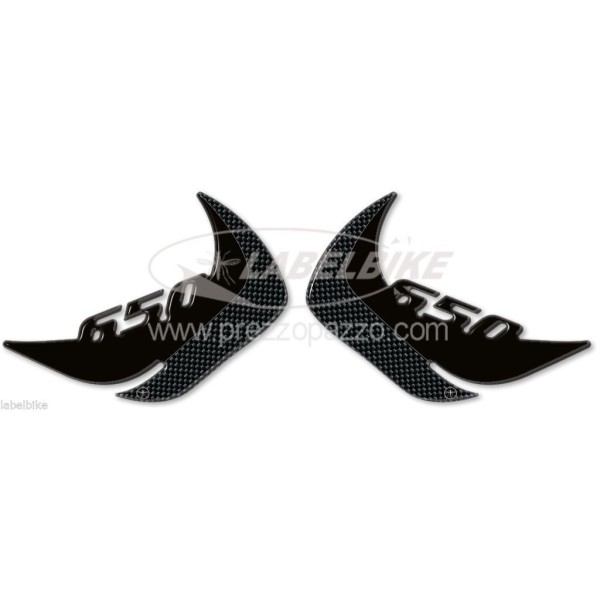 3D gel PROTECCIONES LATERALES compatibles para MOTO KAWASAKI ER-6n 2012-16