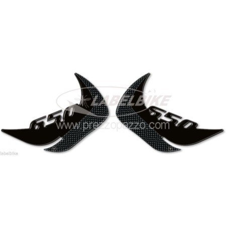 3D gel PROTECCIONES LATERALES compatibles para MOTO KAWASAKI ER-6n 2012-16