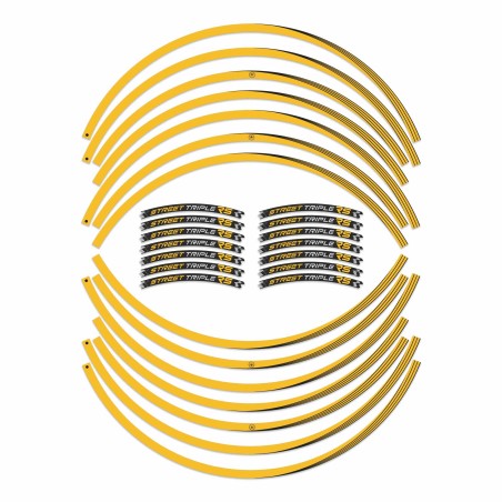 Strisce adesive cerchi ruote 17 compatibili con Triumph Street Triple 765 RS