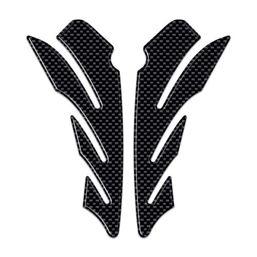 2 ADHESIVOS EXCLUSIVOS DE RESINA 3D PARA PROTECCIÓN LATERAL DE DEPÓSITOS DE CARBONO PARA MOTOCICLETAS