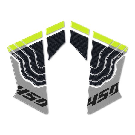 Pegatinas de gel 3D Protectores laterales de depósito de moto compatibles con CFMOTO 450MT