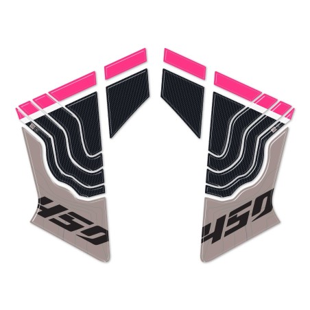 Pegatinas de gel 3D Protectores laterales de depósito de moto compatibles con CFMOTO 450MT