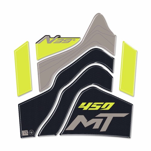 Paraserbatoio Adesivo 3D Protezione serbatoio moto compatibile con CFMOTO 450MT 2