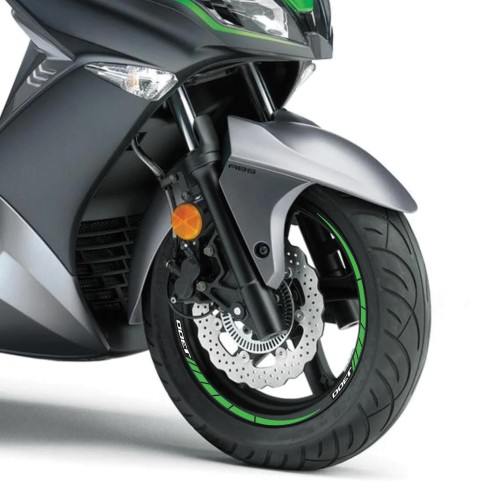 Kit bandes adhésives compatibles avec les jantes de scooter Kawasaki J300 14-13