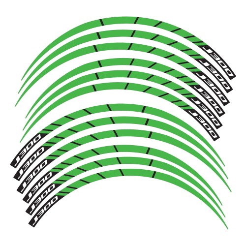 Kit bandes adhésives compatibles avec les jantes de scooter Kawasaki J300 14-13 2