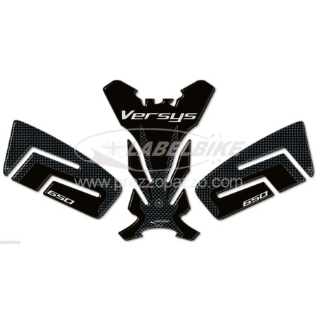 KIT ADESIVI in RESINA GEL 3D PROTEZIONI compatibili per MOTO KAWASAKI VERSYS 650