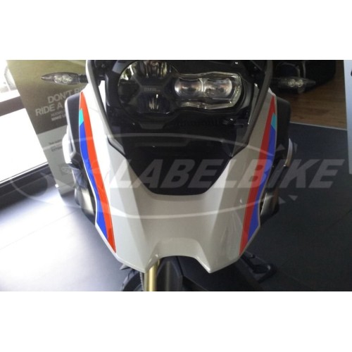 2 ADESIVI GEL 3D BAFFI FRONTALE compatibili per MOTO BMW GS R1200 dal 2017