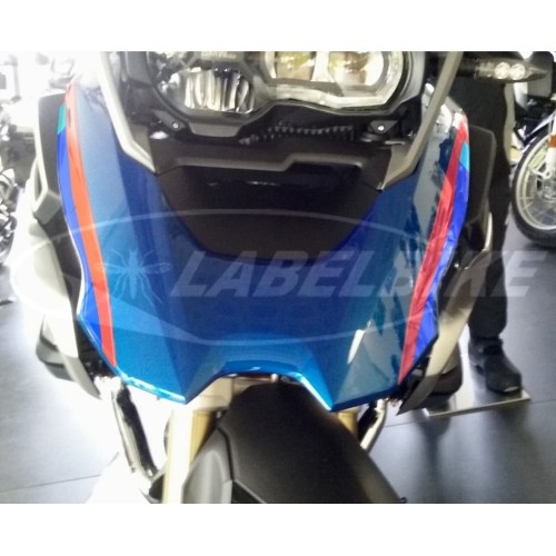 2 ADESIVI GEL 3D BAFFI FRONTALE compatibili per MOTO BMW GS R1200 dal 2017 2