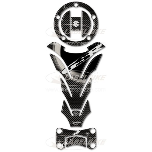 CARBON RESIN STICKERS ADHESIVE KIT COMPATIBLE für SUZUKI GSR 2006-2010 MOTORRAD 2