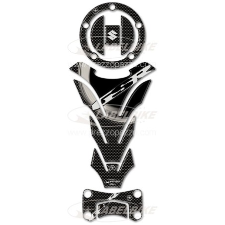CARBON RESIN STICKERS ADHESIVE KIT COMPATIBLE für SUZUKI GSR 2006-2010 MOTORRAD