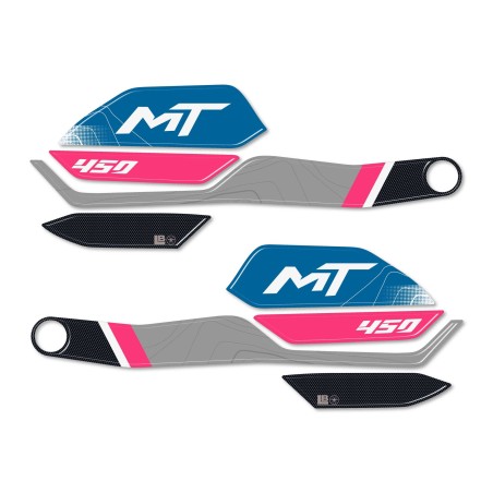 3D Resin Gel Stickers 3D Handguard Protection Motorcycle compatible avec CFMOTO 450MT