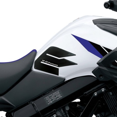 2 PROTECCIONES LATERALES DE DEPÓSITO compatibles para motos SUZUKI V-STROM 650 2017-2025.