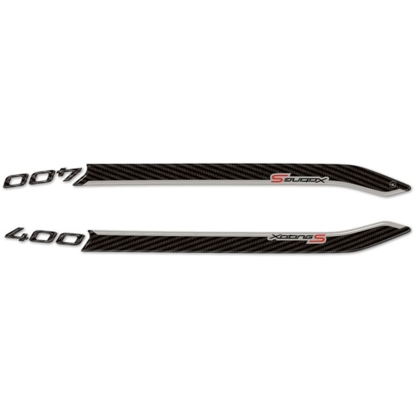 2 ADHESIVES DE PROTECTION DE POIGNEE 3D compatibles pour kymco XCITING S 400 2018-2023