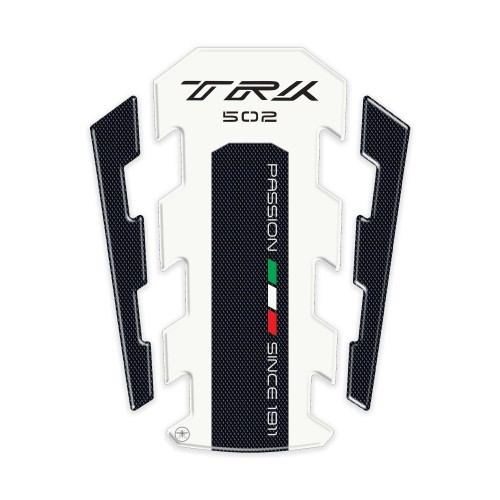 PROTECTOR DE PANEL RESINADO 3D compatible para motos BENELLI TRK 502 Blanco