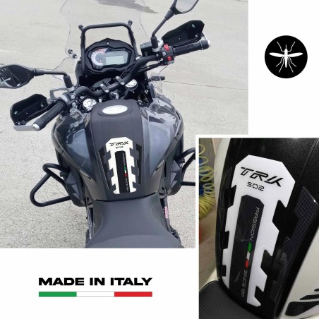 3D RESINED REINFORCED PANEL GUARD compatible for BENELLI TRK 502 White motorbikes