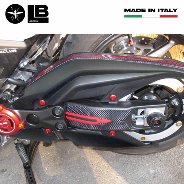3D CARBONO ADHESIVOS TMAX 530 compatible para YAMAHA T max 2012-16 CARTUCHO DE CINTURAS