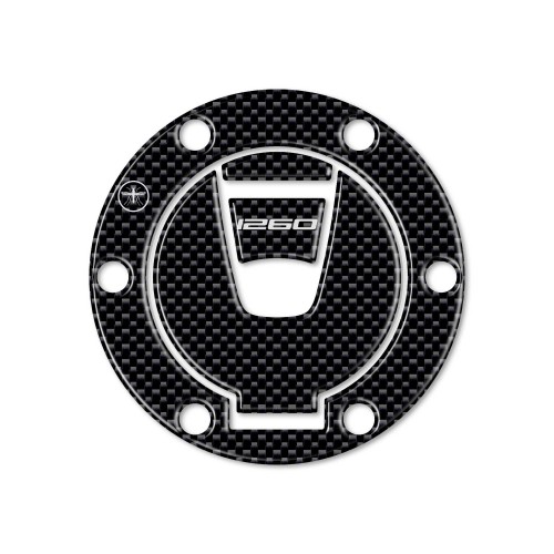 ADHESIVO 3D CARBONO Tapón de depósito KEYLESS para MOTO DUCATI MULTISTRADA 1260