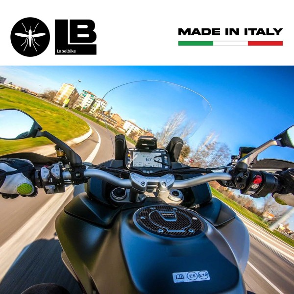 ADESIVO 3D CARBONIO Tappo Serbatoio KEYLESS per MOTO DUCATI MULTISTRADA 1260