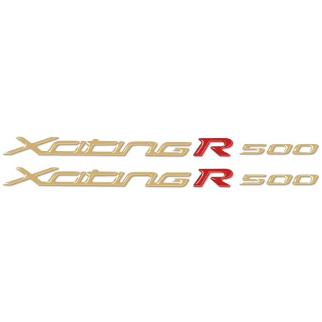 2 3D GEL ADHESIVES COPY WRITINGS XCITING R 500 compatible for KYMCO Scooters