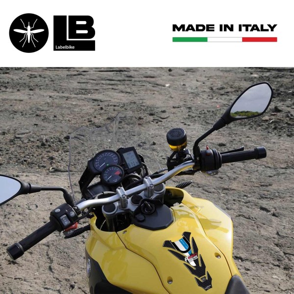 Paraserbatoio Adesivo Resina 3D Carbonio compatibile con Moto Bmw F650 Gs F650gs