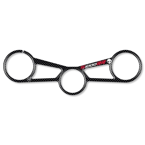 Adesivo in Resina 3D PIASTRA FORCELLA compatibile per MOTO BMW S1000RR 2015-2017