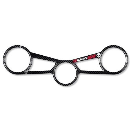Adesivo in Resina 3D PIASTRA FORCELLA compatibile per MOTO BMW S1000RR 2015-2017