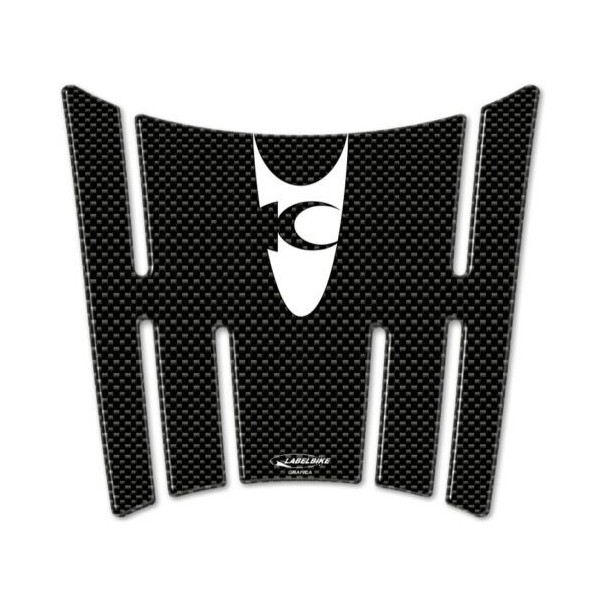 ADESIVO resina 3D PROTEZIONE PEDANA compatibile per Kymco XCITING 400 2012-2017