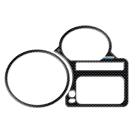 3D CARBON LOOK dashboard sticker compatible for BMW R1200 GS and ADVENTURE motorbikes