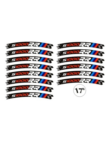 ADHESIVE STRIPES compatible avec BMW S1000 RR MOTO stickers 17' tuning rims