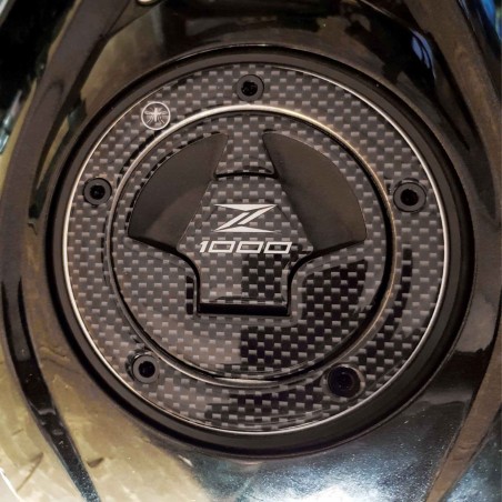ADESIVO 3D CARBONIO PROTEZIONE TAPPO SERBATOIO compatibile MOTO KAWASAKI Z1000