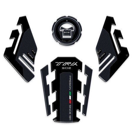 KIT PROTEZIONI SERBATOIO in RESINA GEL 3D compatibili per moto BENELLI TRK 502