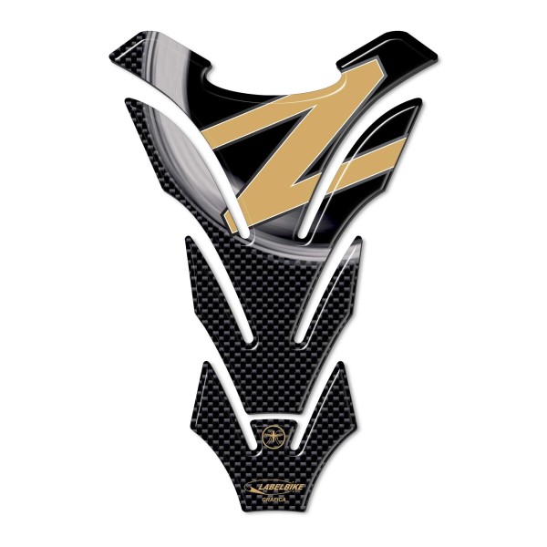 3D STICKER STICKER PARASTER compatible for MOTORBIKE KAWASAKI Z750 Z1000 gold