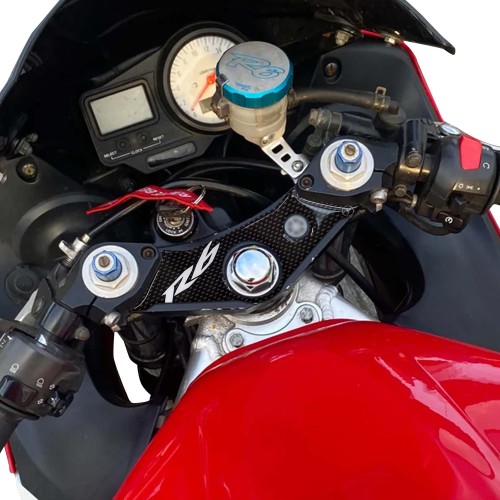 ADESIVO 3D compatibile per R 6 PROTEZIONE PIASTRA FORCELLA MOTO YAMAHA R6 03-04
