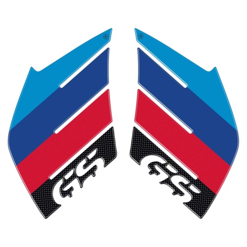 2 3D SIDE PROTECTIONS RALLY compatible for MOTO BMW GS R1200 2004-2007