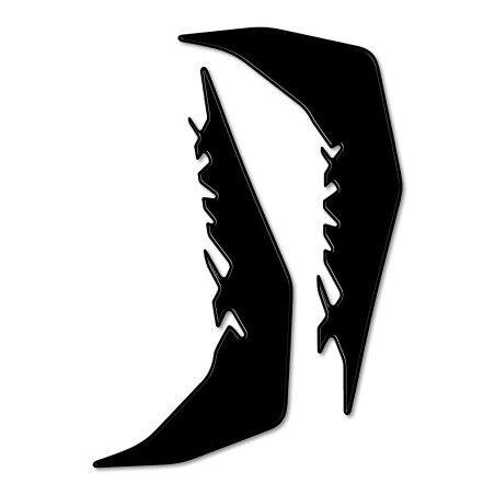 2 3D ADHESIVES-STICKERS 3D PARASKERS kompatibel für X MAX YAMAHA XMAX 2006-2009