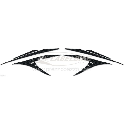 KIT BOOMERANG ADESIVI GEL Compatibili per Kymco XCITING 400 PROTEZIONI 2012-2017 2