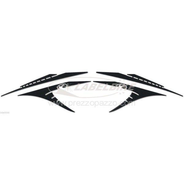 KIT BOOMERANG ADESIVI GEL Compatibili per Kymco XCITING 400 PROTEZIONI 2012-2017