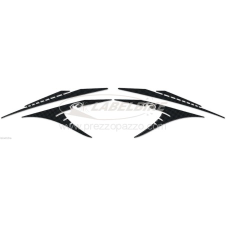 KIT BOOMERANG ADESIVI GEL Compatibili per Kymco XCITING 400 PROTEZIONI 2012-2017